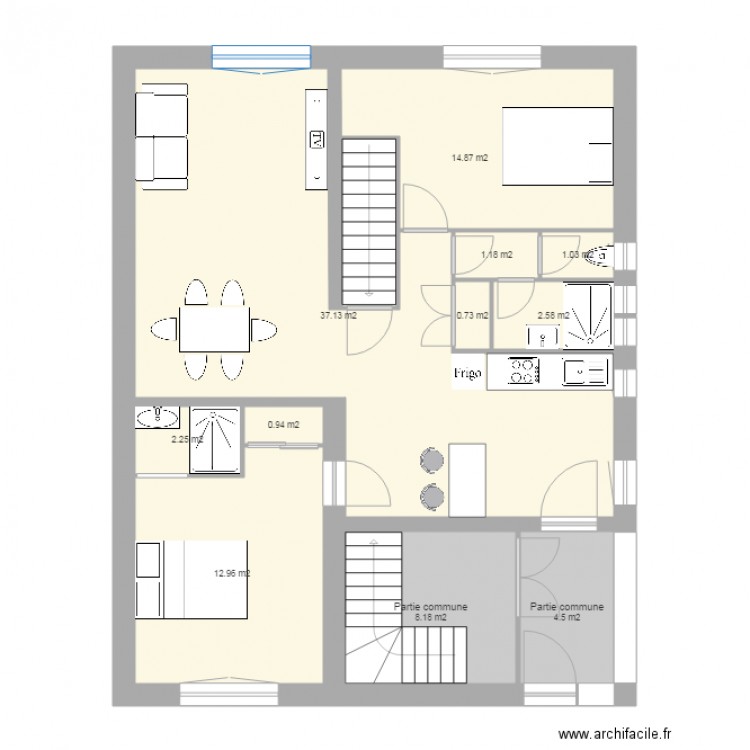 L OREADE RDC T3. Plan de 0 pièce et 0 m2