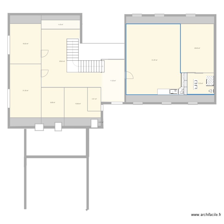 NLCH V1 etage V3 project. Plan de 0 pièce et 0 m2