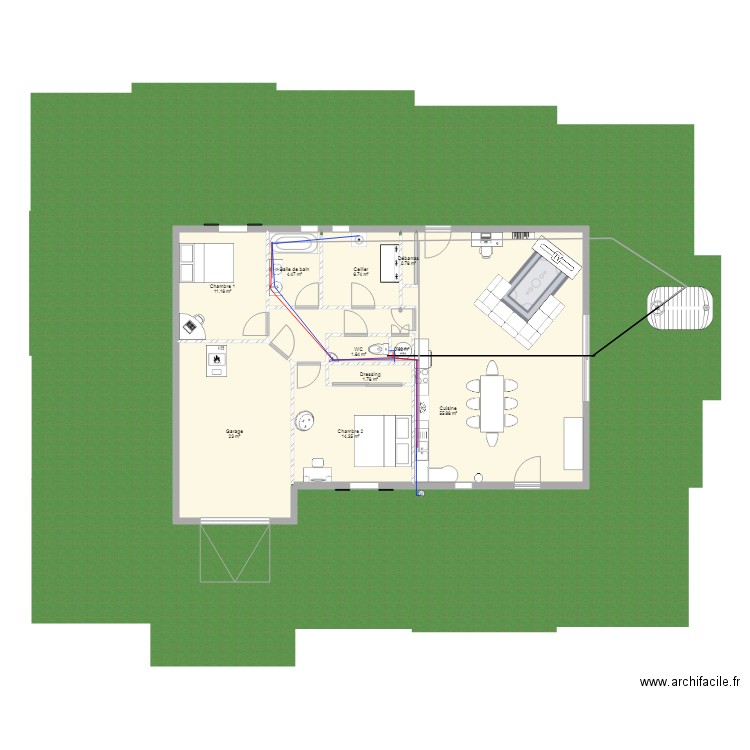 exo1. Plan de 0 pièce et 0 m2