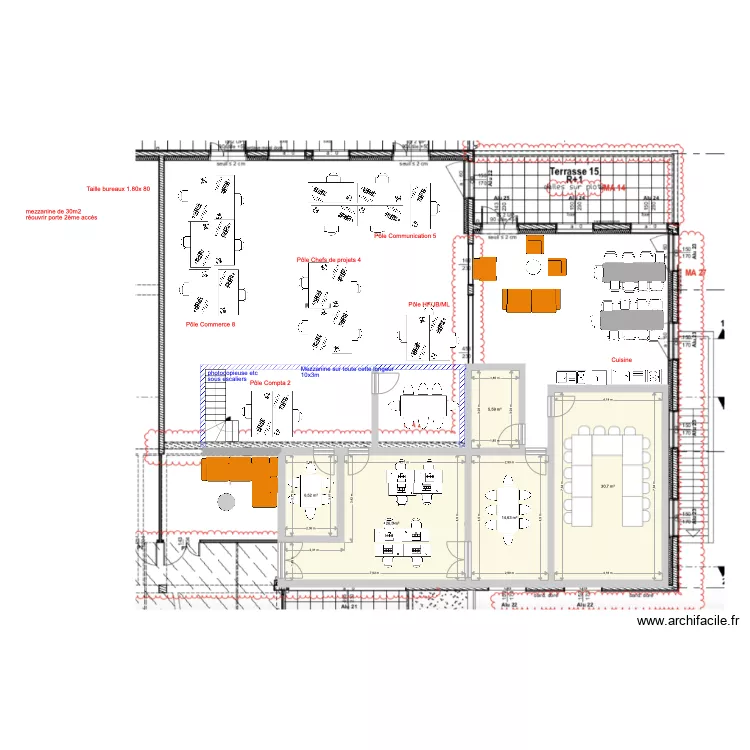 Lorient cuisine ferm&eacute;e. Plan de 