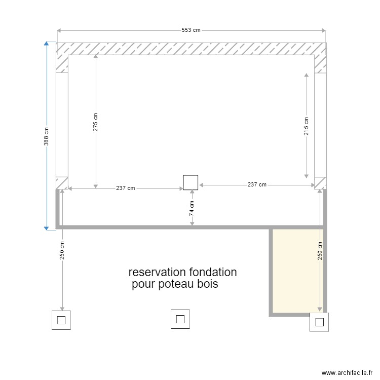 pool house nov4. Plan de 1 pièce et 2 m2