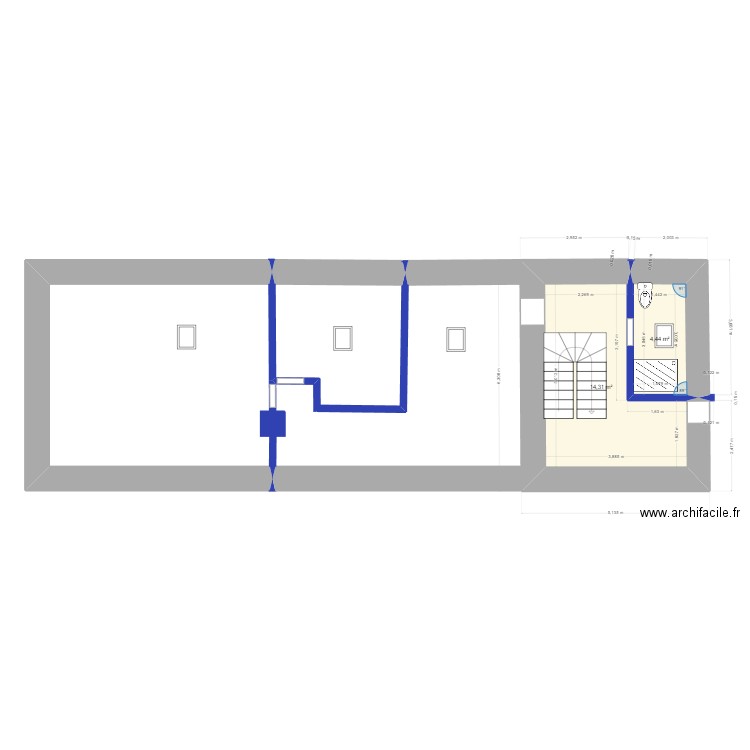 plan etage mareuil. Plan de 0 pièce et 0 m2