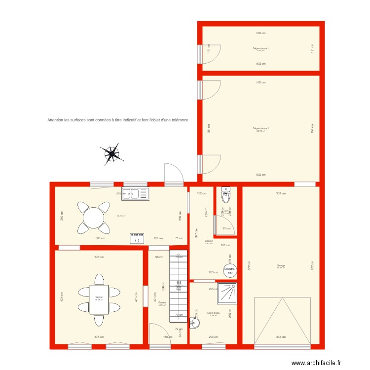 BI 2146 rdc côté. Plan de 0 pièce et 0 m2