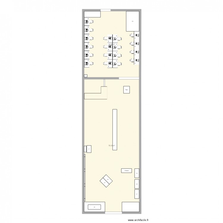 local evol. Plan de 0 pièce et 0 m2