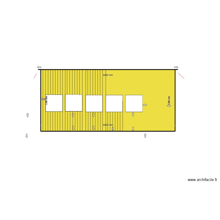 DP4 FAÇADE AVANT RENOVEE. Plan de 1 pièce et 22 m2