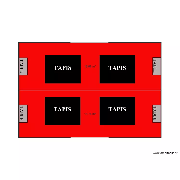 TENTE 7m50X5. Plan de TENTE 7m50X5. Plan de