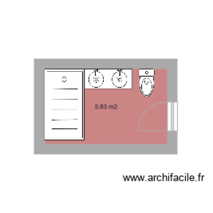 Salle de bain . Plan de 0 pièce et 0 m2