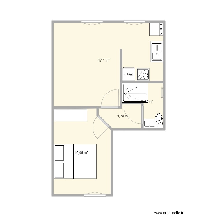 Appart Boulbi. Plan de 0 pièce et 0 m2