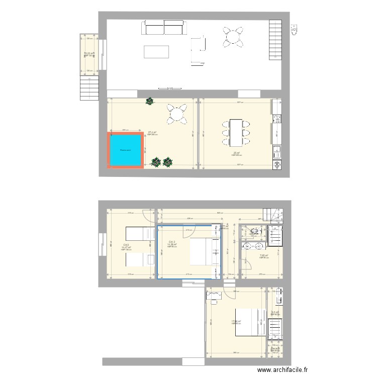 Projet Gite Cave. Plan de 0 pièce et 0 m2