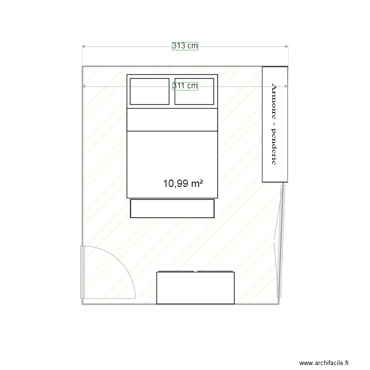 ma chambre. Plan de 0 pièce et 0 m2