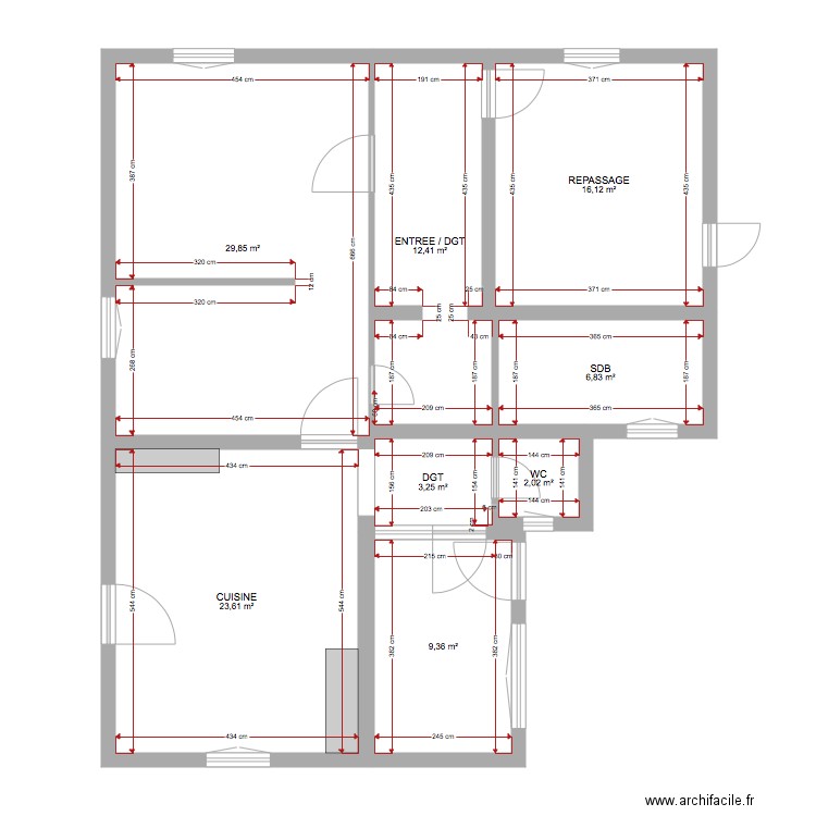 HOCHENAUER PLANS EXISTANTS. Plan de 0 pièce et 0 m2