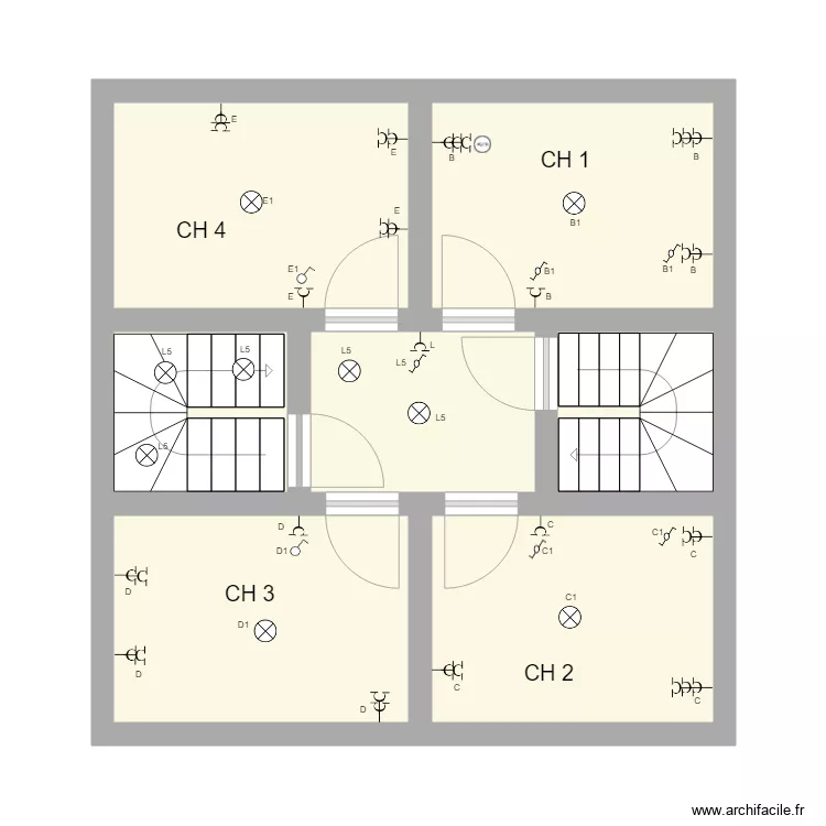 jonathan &eacute;tage. Plan de 