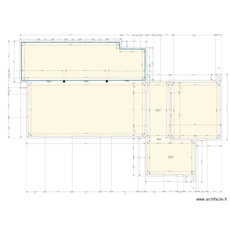 RDC ESNAULT. Plan de 7 pièces et 191 m2