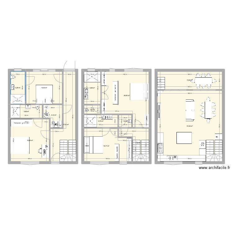 Montreuil - BOOA 5. Plan de 15 pièces et 190 m2