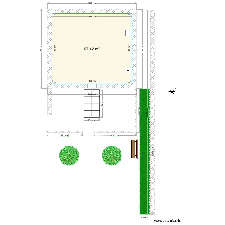 Maison PASCAL et extérieur. Plan de Maison PASCAL et extérieur. Plan de