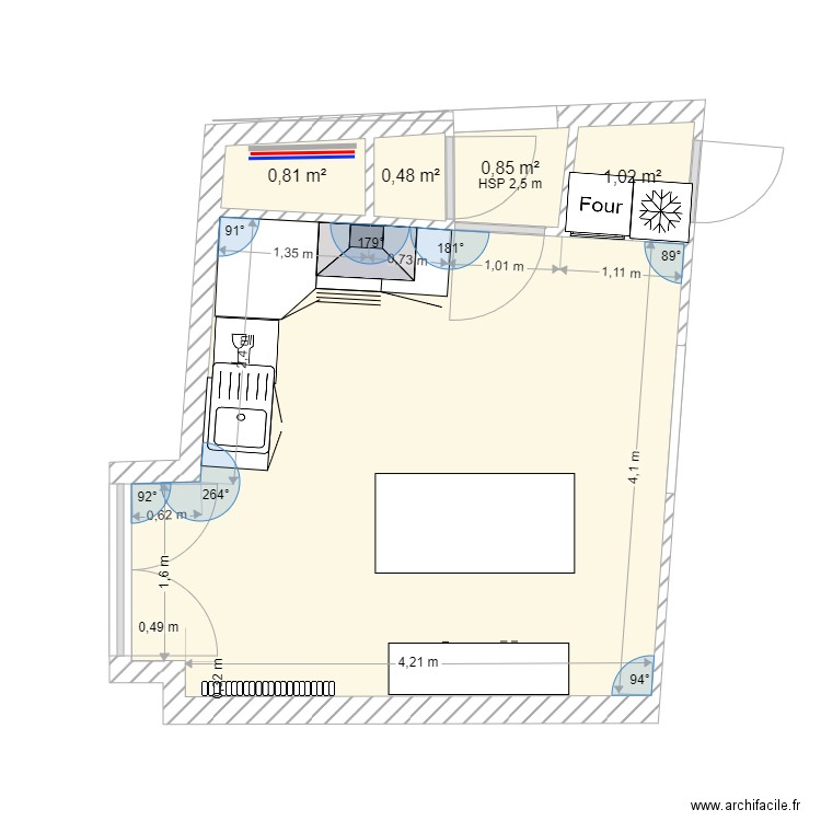 Plan Cuisine Valady. Plan de 0 pièce et 0 m2
