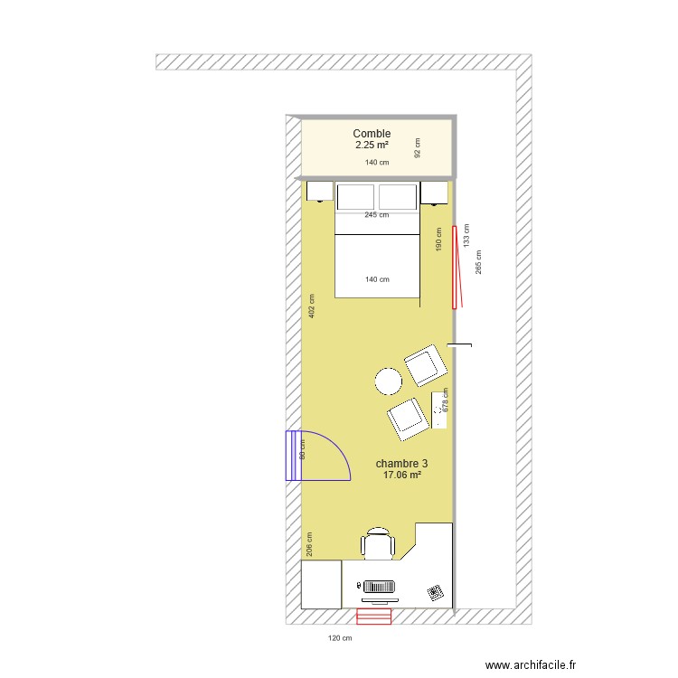 aaach3. Plan de 0 pièce et 0 m2