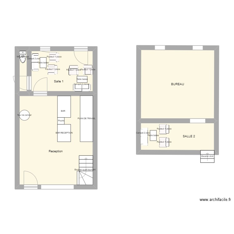 NARA Plan 5 pièces 55 m2 dessiné par annanoux