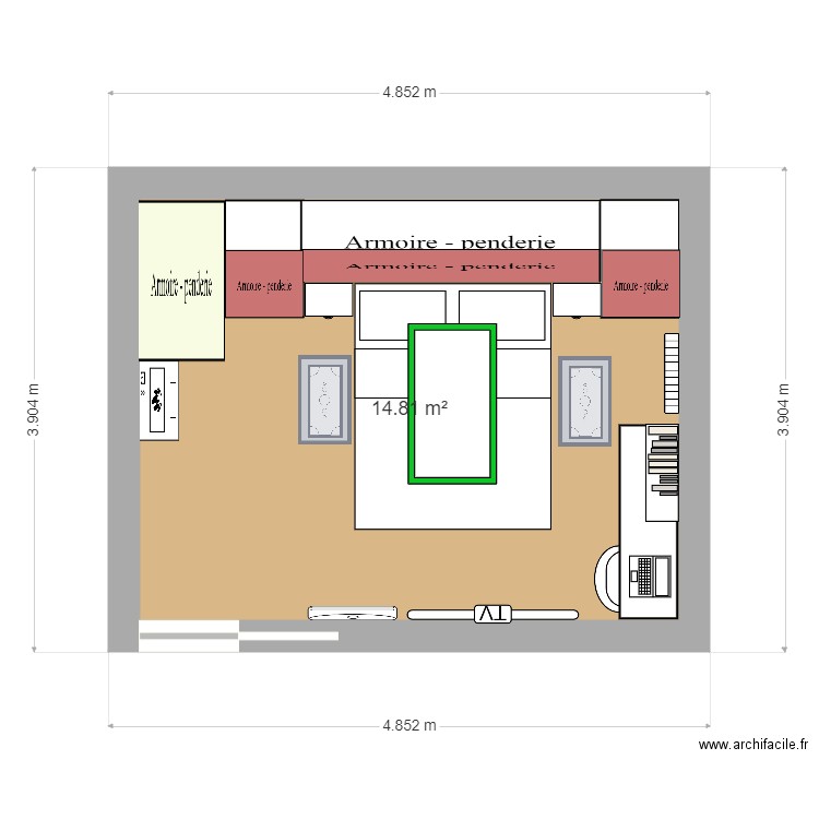 Chambre Niolu V31. Plan de 0 pièce et 0 m2