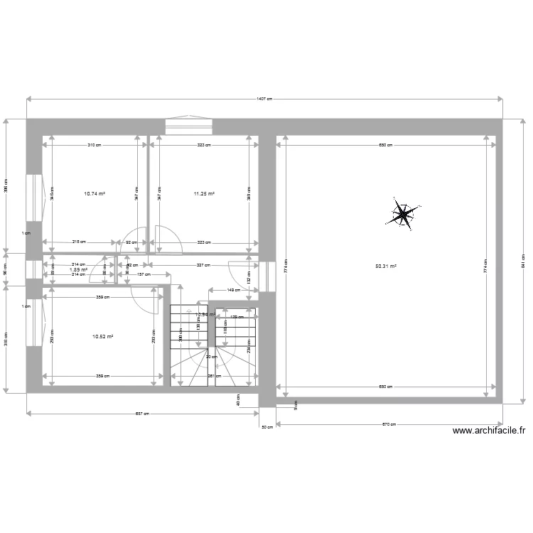 appartement 3 actuel. Plan de 