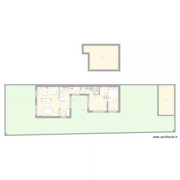 Plan de masse U small. Plan de 