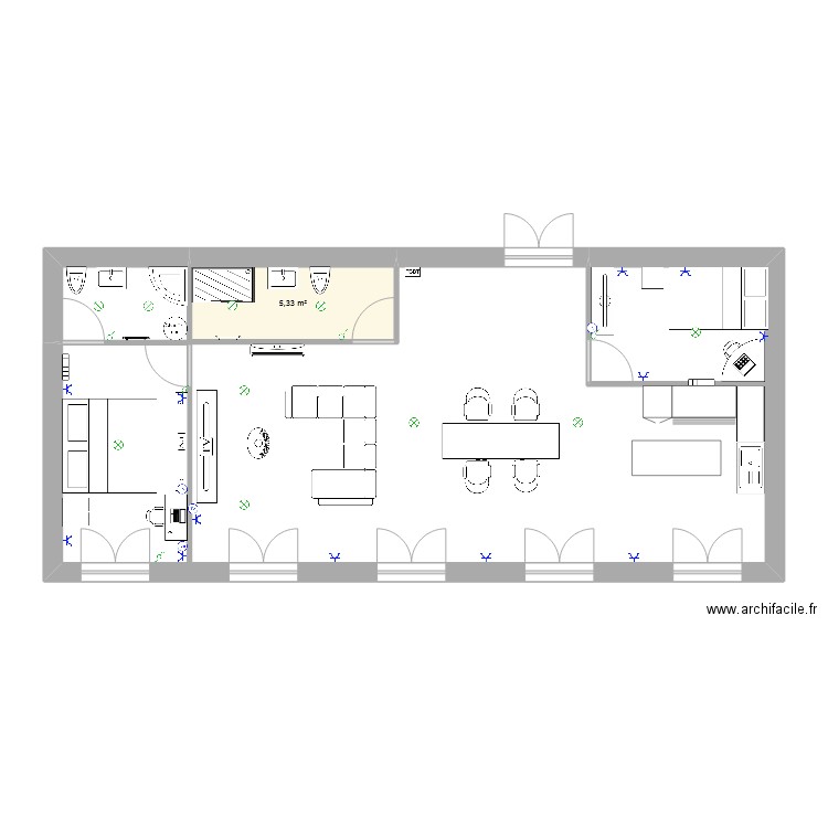 Maison de alexandrearchetti 0.2. Plan de 1 pièce et 5 m2