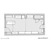 Plan magasin avec &eacute;quipement 