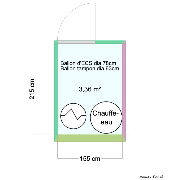 we chaufferie. Plan de 0 pièce et 0 m2