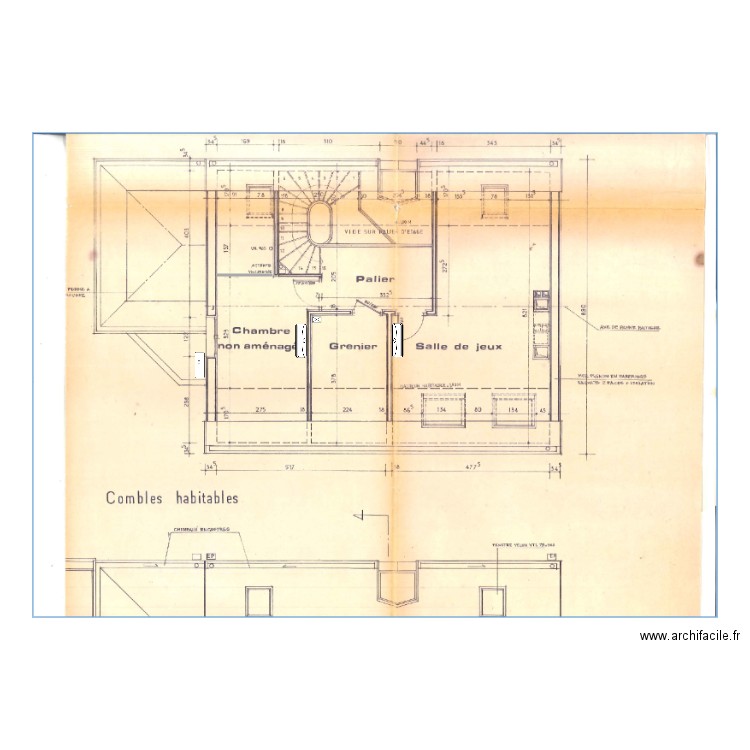 CHATELLAIS ETAGE. Plan de 0 pièce et 0 m2