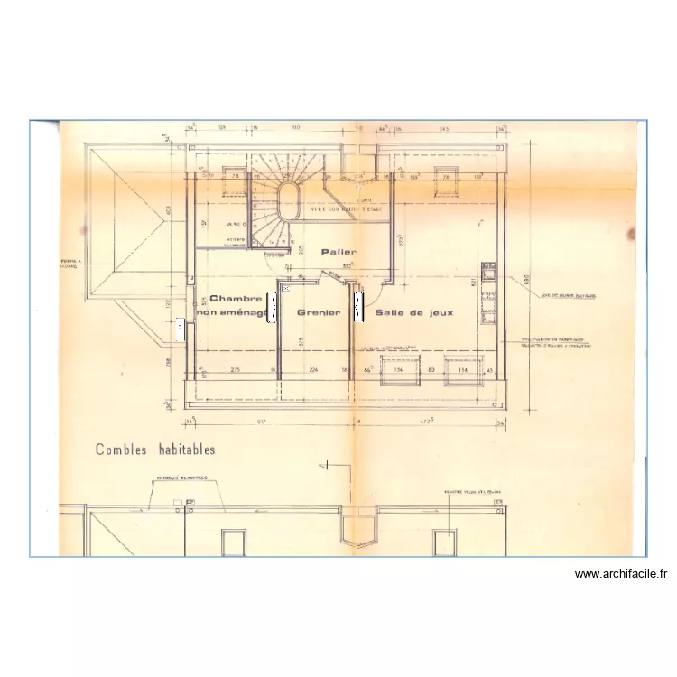 CHATELLAIS ETAGE. Plan de 