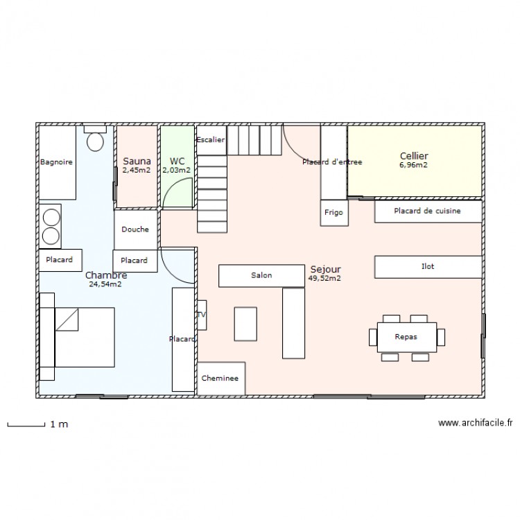 Nouveau T4 . Plan de 0 pièce et 0 m2