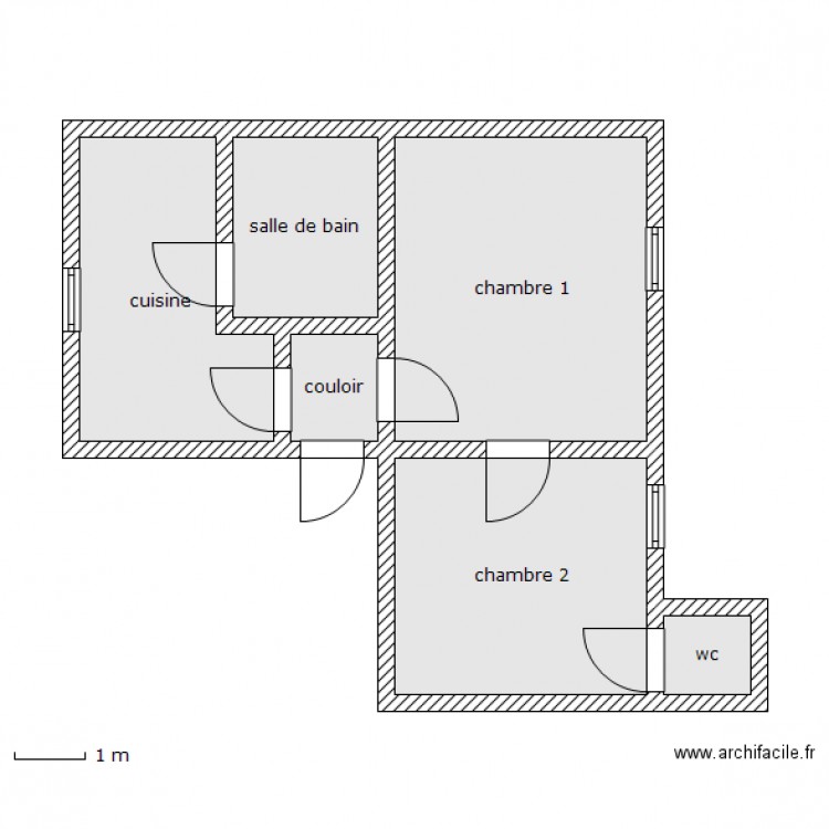 huhn 2eme gauche. Plan de 0 pièce et 0 m2