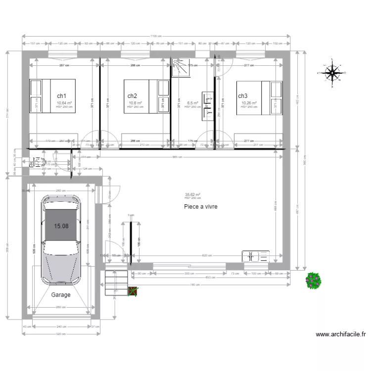 sirocco 1100x900. Plan de 