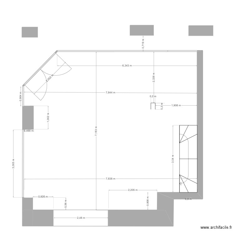 brizeux angle . Plan de 0 pièce et 0 m2