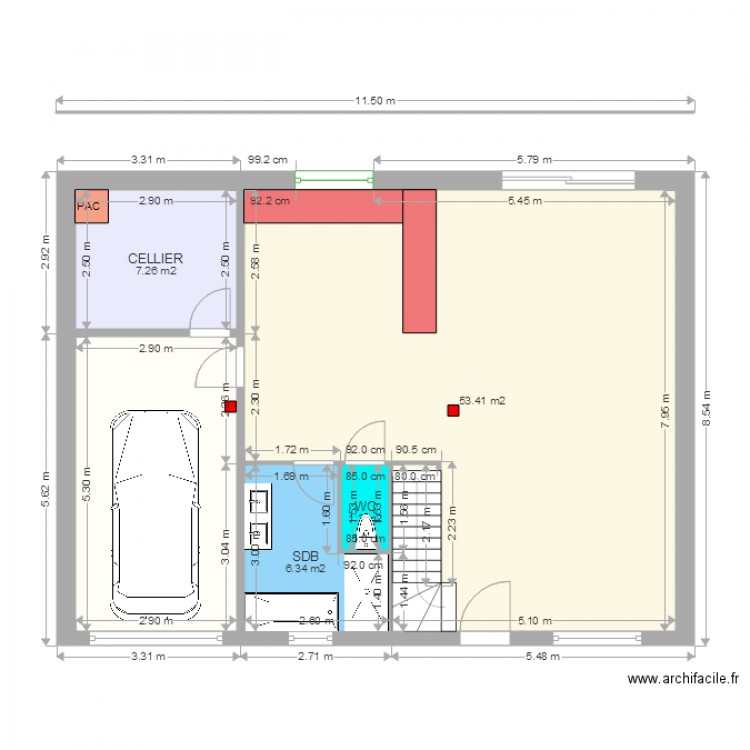 VASSEUR MURGER rdc. Plan de 0 pièce et 0 m2