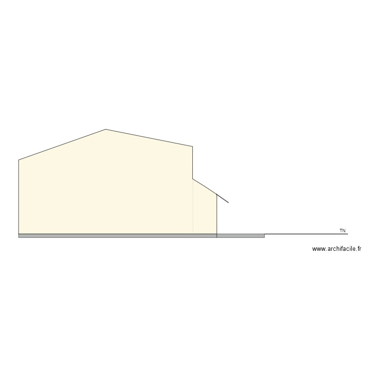 Plan de coupe Apres. Plan de 0 pièce et 0 m2