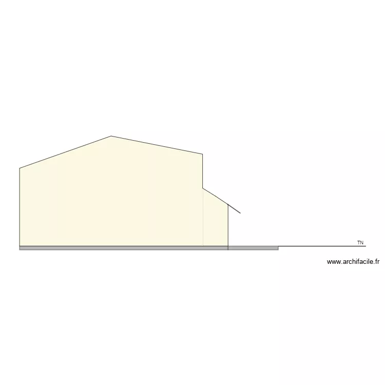 Plan de coupe Apres. Plan de 