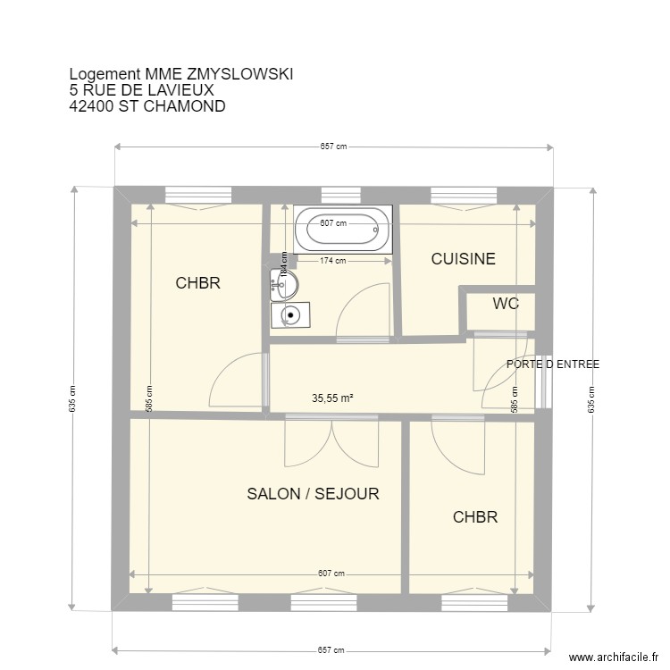 ZMYSLOWSKI. Plan de 0 pièce et 0 m2