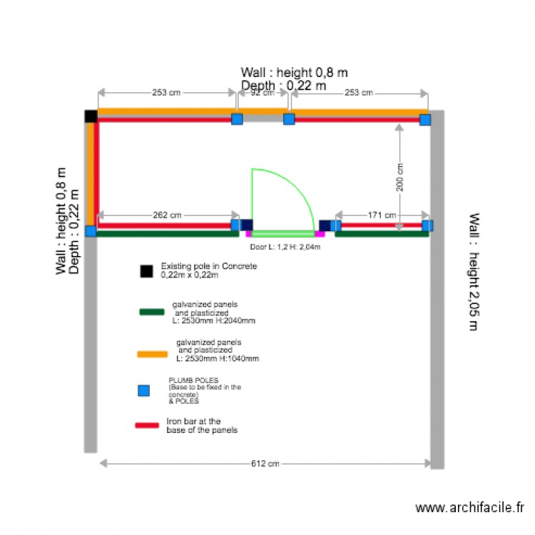 Chenil. Plan de 0 pièce et 0 m2