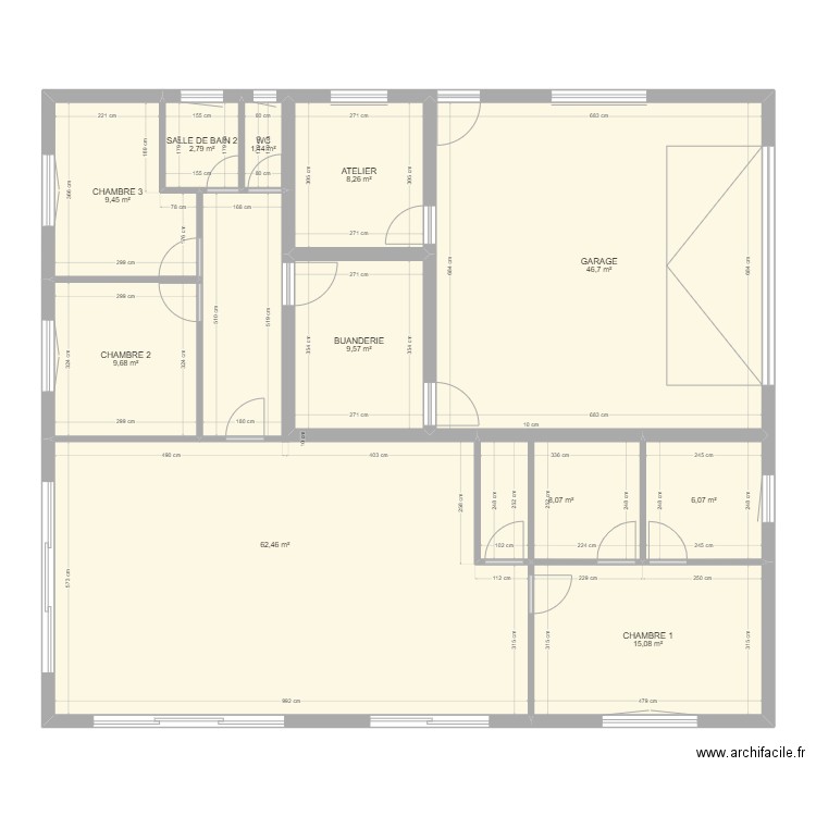 Maison Passive V1. Plan de 0 pièce et 0 m2