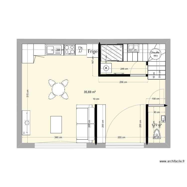 T2 Duplex. Plan de 0 pièce et 0 m2