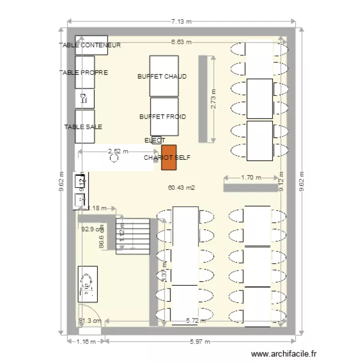 CANTINE PASTEUR. Plan de CANTINE PASTEUR. Plan de