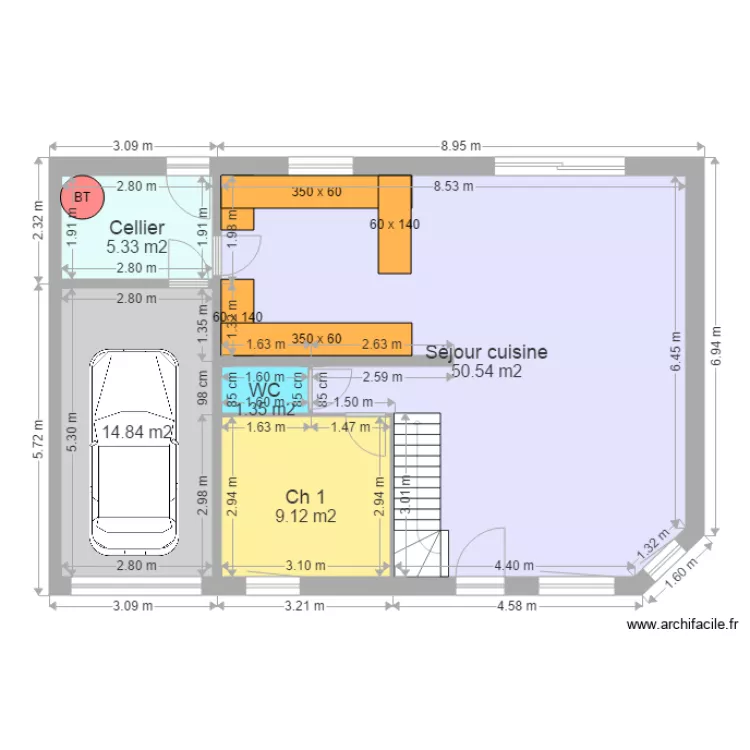 LEZIER 1 rdc. Plan de LEZIER 1 rdc. Plan de
