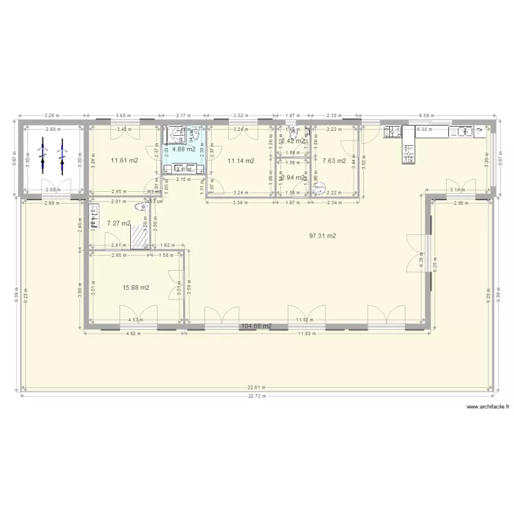 La case bambou maison style créole Plan PC. Plan de La case bambou maison style créole Plan PC. Plan de