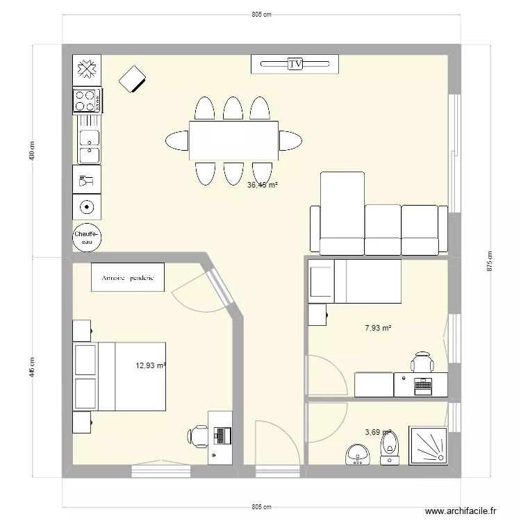 Int&eacute;rieur Marcoussis. Plan de 