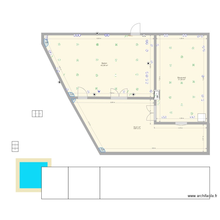 elect. Plan de 0 pièce et 0 m2