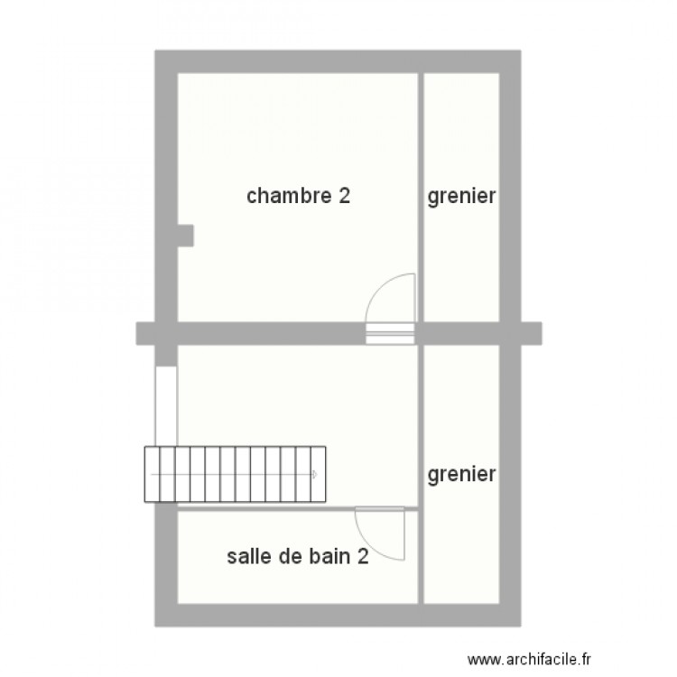 valentin 1er Etage. Plan de 0 pièce et 0 m2