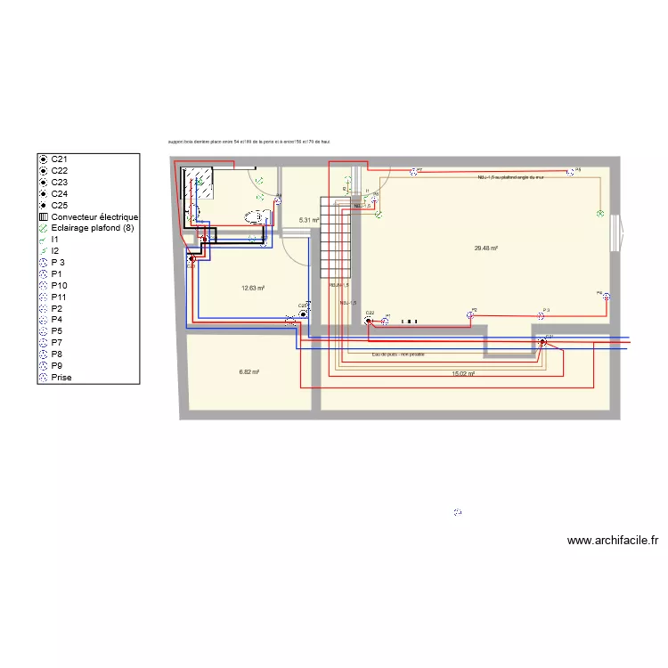 etage 2 ch Tim v1. Plan de 