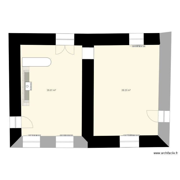 la comté Privé. Plan de 0 pièce et 0 m2