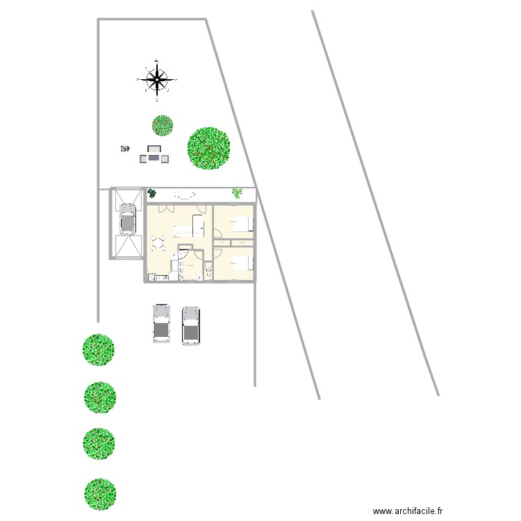 CAILLAUD. Plan de 7 pièces et 70 m2